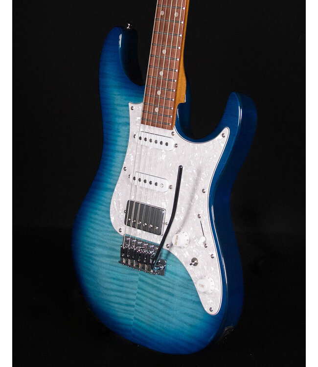 Ibanez AZ22S1F Flame Top Electric, Transparent Turquiose Burst