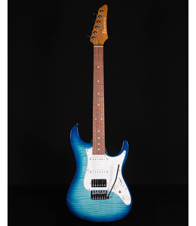 Ibanez AZ22S1F Flame Top Electric, Transparent Turquiose Burst