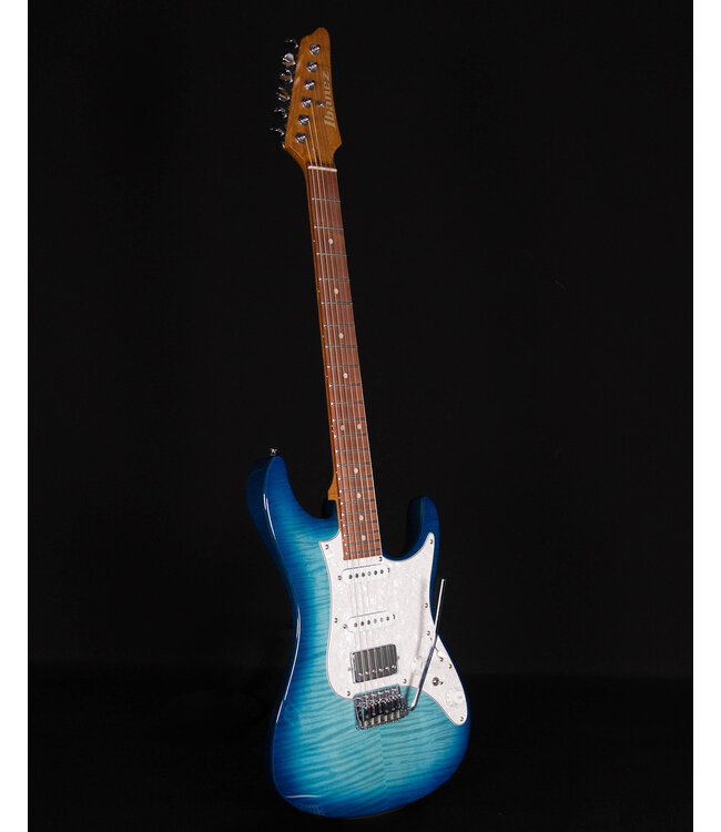 Ibanez AZ22S1F Flame Top Electric, Transparent Turquiose Burst