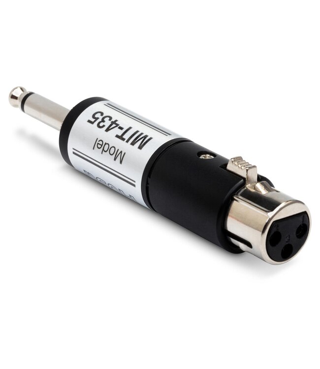 Hosa MIT-435 Impedance Transformer, XLR3F to 1/4" TS