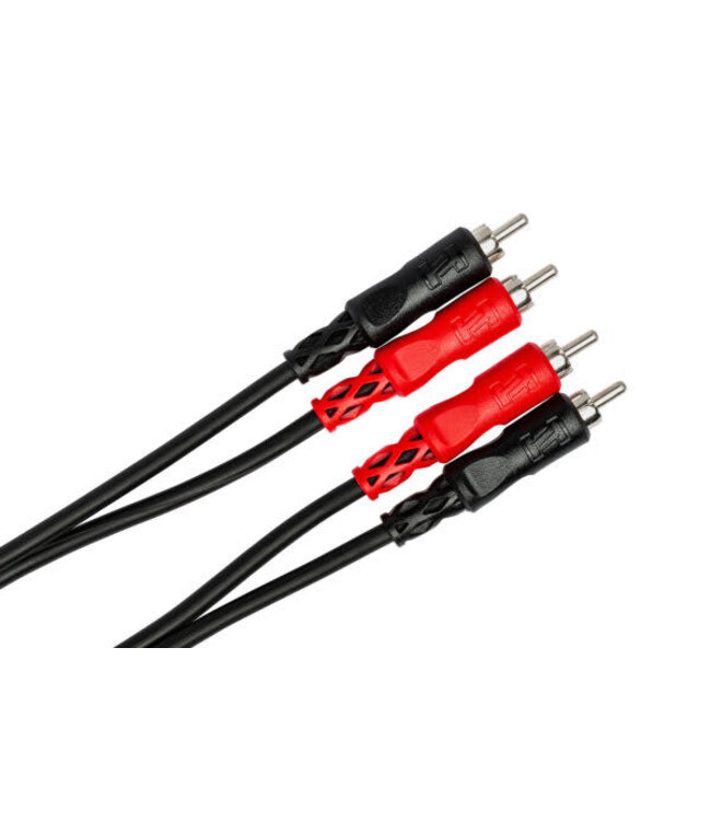 Hosa CRA-202 Stereo Interconnect Cable, Dual RCA to Same - 2M