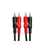 Hosa CRA-203 Stereo Interconnect Cable, Dual RCA to Same - 3M