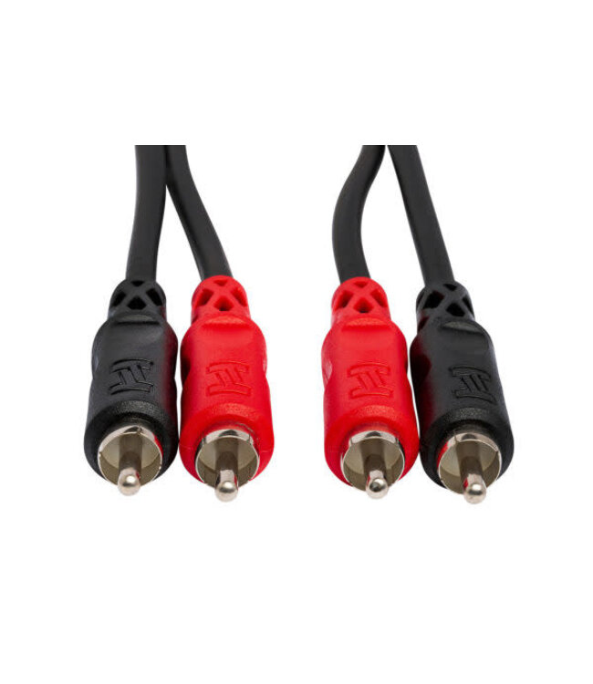 Hosa CRA-203 Stereo Interconnect Cable, Dual RCA to Same - 3M