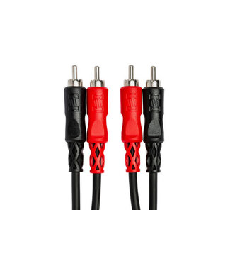 Hosa Hosa CRA-201 Stereo Interconnect Cable, Dual RCA to Same - 1M