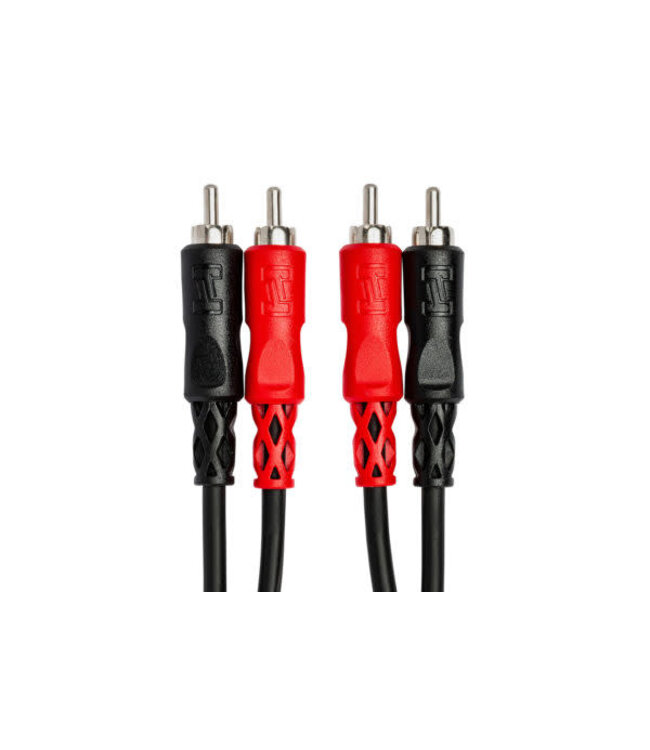 Hosa Hosa CRA-201 Stereo Interconnect Cable, Dual RCA to Same - 1M