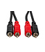 Hosa Hosa CRA-201 Stereo Interconnect Cable, Dual RCA to Same - 1M
