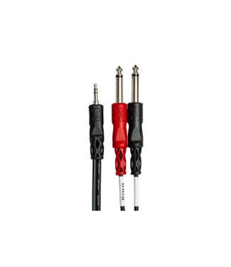Hosa Hosa CMP-153 Stereo Breakout Cable, 3.5 mm TRS to Dual 1/4" TS - 3 Foot