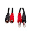 Hosa CPR-201 Stereo Interconnect Cable, Dual 1/4" TS to Dual RCA - 1M