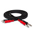 Hosa CPR-201 Stereo Interconnect Cable, Dual 1/4" TS to Dual RCA - 1M