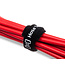 Hosa WTI-508 Black Hook & Loop Cable Tie, 0.5 in x 8 in - 50pc