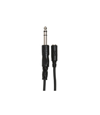Hosa Hosa MHE-310 Headphone Extension Cable, 3.5 mm TRS to 1/4" TRS- 10 Foot