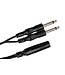 Hosa YPP-106 Y Cable, 1/4" TSF to Dual 1/4" TS - 6"
