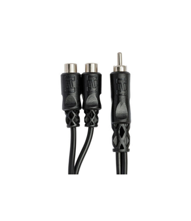 Hosa YRA-104 Y Cable, RCA to Dual RCAF - 6"