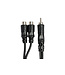 Hosa YRA-104 Y Cable, RCA to Dual RCAF - 6"