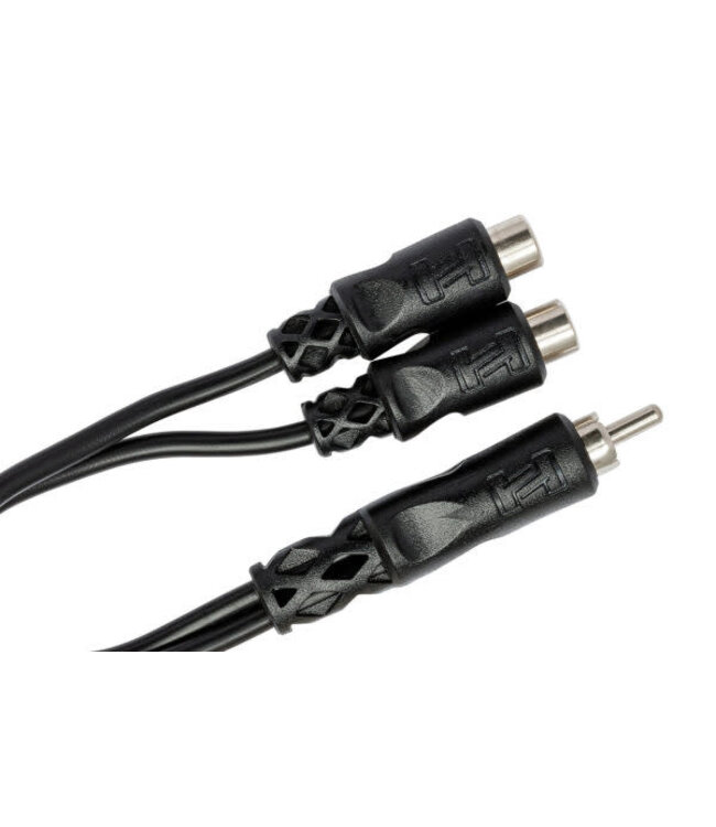 Hosa YRA-104 Y Cable, RCA to Dual RCAF - 6"