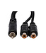 Hosa YRA-104 Y Cable, RCA to Dual RCAF - 6"