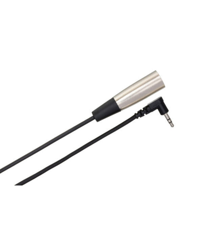 Hosa XVM-105M Camcorder Microphone Cable, Right-angle 3.5 mm TRS to XLR3M - 5 Foot