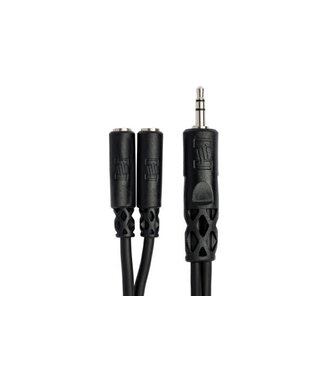 Hosa Hosa YMM-232 Y Cable, 3.5 mm TRS to Dual 3.5 mm TRSF - 6"
