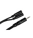 Hosa Hosa YMM-232 Y Cable, 3.5 mm TRS to Dual 3.5 mm TRSF - 6"