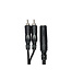Hosa YPR-131 Y Cable, 1/4" TSF to Dual RCA - 6"
