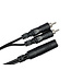 Hosa YPR-131 Y Cable, 1/4" TSF to Dual RCA - 6"