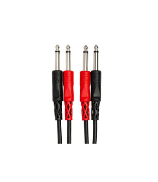 Hosa Hosa CPP-204 Stereo Interconnect Cable, Dual 1/4" TS to Same - 4M