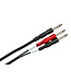 Hosa Hosa STP-203 Insert Cable, 1/4" TRS to Dual 1/4" TS - 3M