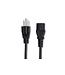 Hosa PWC-403 IEC Power Cable, 18 AWG, IEC C13 to NEMA 5-15P - 3 Foot