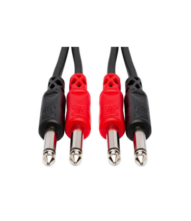 Hosa CPP-201 Stereo Interconnect Cable, Dual 1/4" TS to Same, - 1M