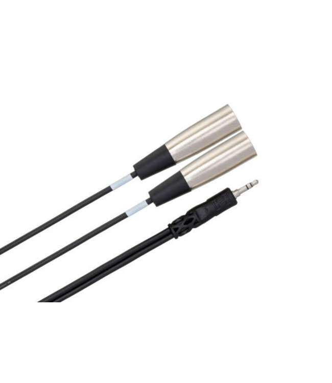 Hosa CYX-403M Stereo Breakout Cable, 3.5 mm TRS to Dual XLR3M - 3m
