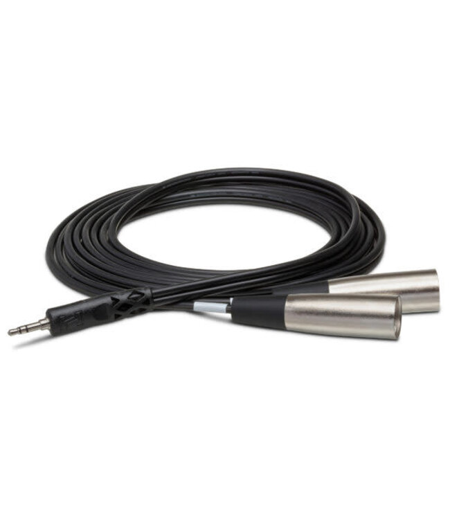 Hosa CYX-403M Stereo Breakout Cable, 3.5 mm TRS to Dual XLR3M - 3m