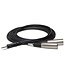 Hosa CYX-403M Stereo Breakout Cable, 3.5 mm TRS to Dual XLR3M - 3m