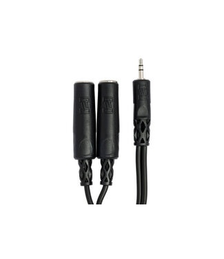 Hosa Hosa YMP-233 Y Cable, 3.5 mm TRS to Dual 1/4" TRSF - 6"