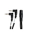 Hosa Hosa YMM-492 Air Travel Headphone Adaptor, 3.5 mm TRSF to Dual Right-angle 3.5 mm TS - 6"
