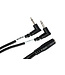Hosa Hosa YMM-492 Air Travel Headphone Adaptor, 3.5 mm TRSF to Dual Right-angle 3.5 mm TS - 6"