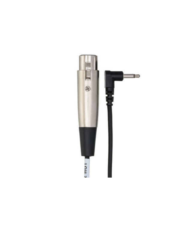 Hosa XVM-305F Camcorder Mic Cable, XLR3F to Right-angle 3.5 mm TS - 5 Foot