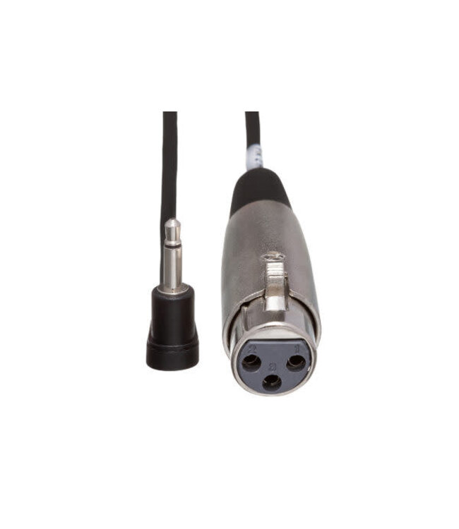 Hosa XVM-305F Camcorder Mic Cable, XLR3F to Right-angle 3.5 mm TS - 5 Foot