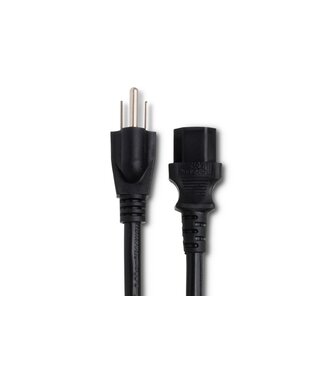 Hosa Hosa PWC-408 IEC Power Cord, 14 AWG, IEC C13 to NEMA 5-15P - 8 Foot