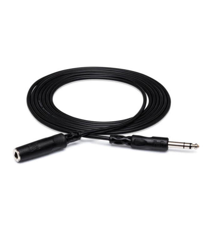 Hosa HPE-325 Headphone Extension Cable, 1/4" TRS to 1/4" TRS - 25 Foot