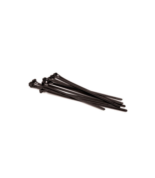 Hosa WTI-294 Cable Ties with Release, Black 8" - 10pc