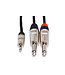 Hosa HMP-003Y Pro Stereo Breakout Cable, REAN 3.5 mm TRS to Dual 1/4" TS - 3 Foot