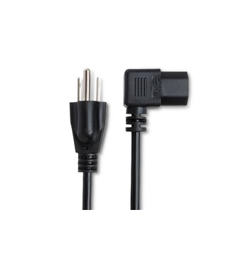 Hosa Hosa PWC-148R Right-angle IEC Power Cord, 18 AWG, IEC C13 to NEMA 5-15P - 8 Foot