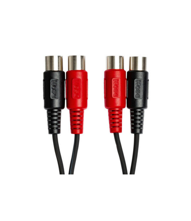 Hosa MID-203 Dual MIDI Cable, Dual 5-pin DIN to Same -3M