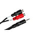 Hosa YRA-154 Stereo Breakout Cable, 3.5 mm TRS to Dual RCAF - 6"