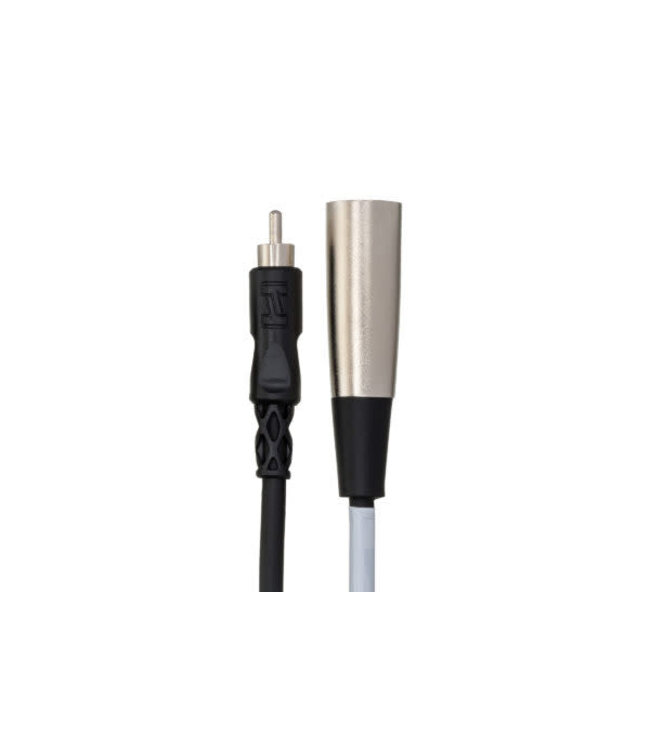 Hosa XRM-105 Unbalanced Interconnect Cable, RCA to XLR3M - 5 Foot
