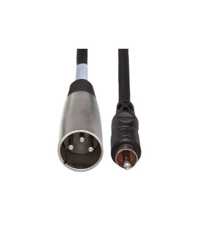 Hosa XRM-105 Unbalanced Interconnect Cable, RCA to XLR3M - 5 Foot