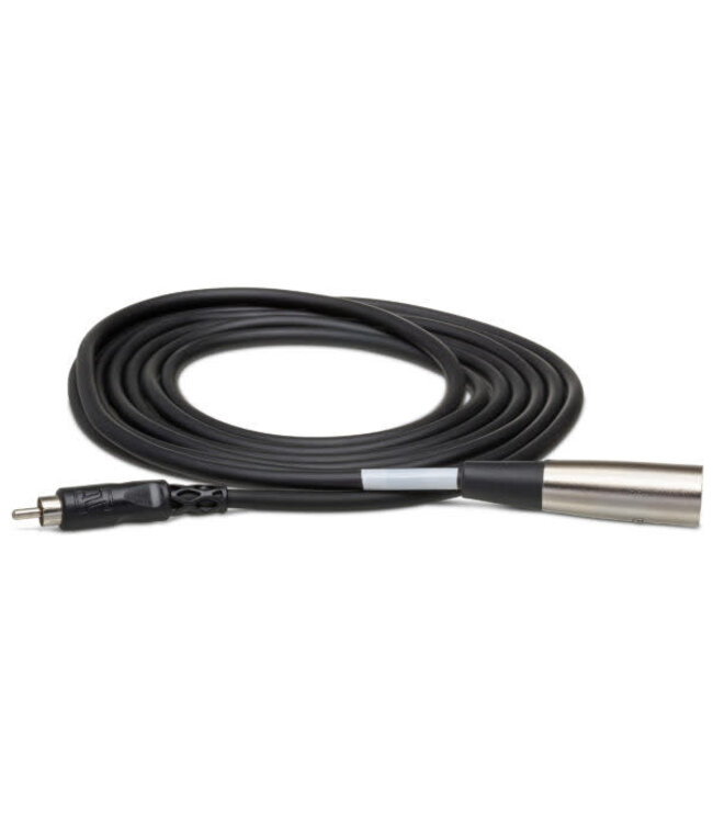 Hosa XRM-105 Unbalanced Interconnect Cable, RCA to XLR3M - 5 Foot
