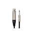 Hosa MIT-176 Impedance Transformer, XLR3F to 1/4" TS - 6"
