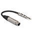 Hosa MIT-176 Impedance Transformer, XLR3F to 1/4" TS - 6"