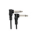 Hosa Hosa CFS-606 Guitar Patch Cables, Molded Right-angle to Same, 6" - 6pc